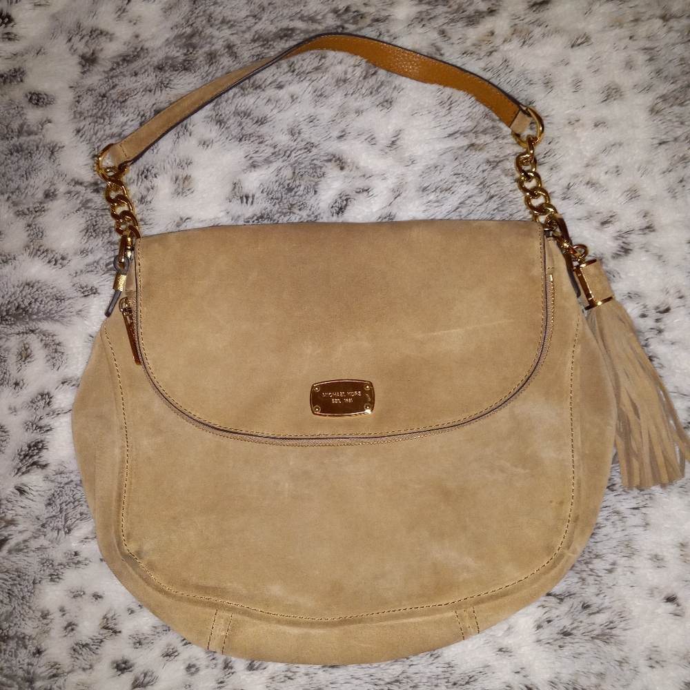 Michael Kors Suede Shoulder Bag